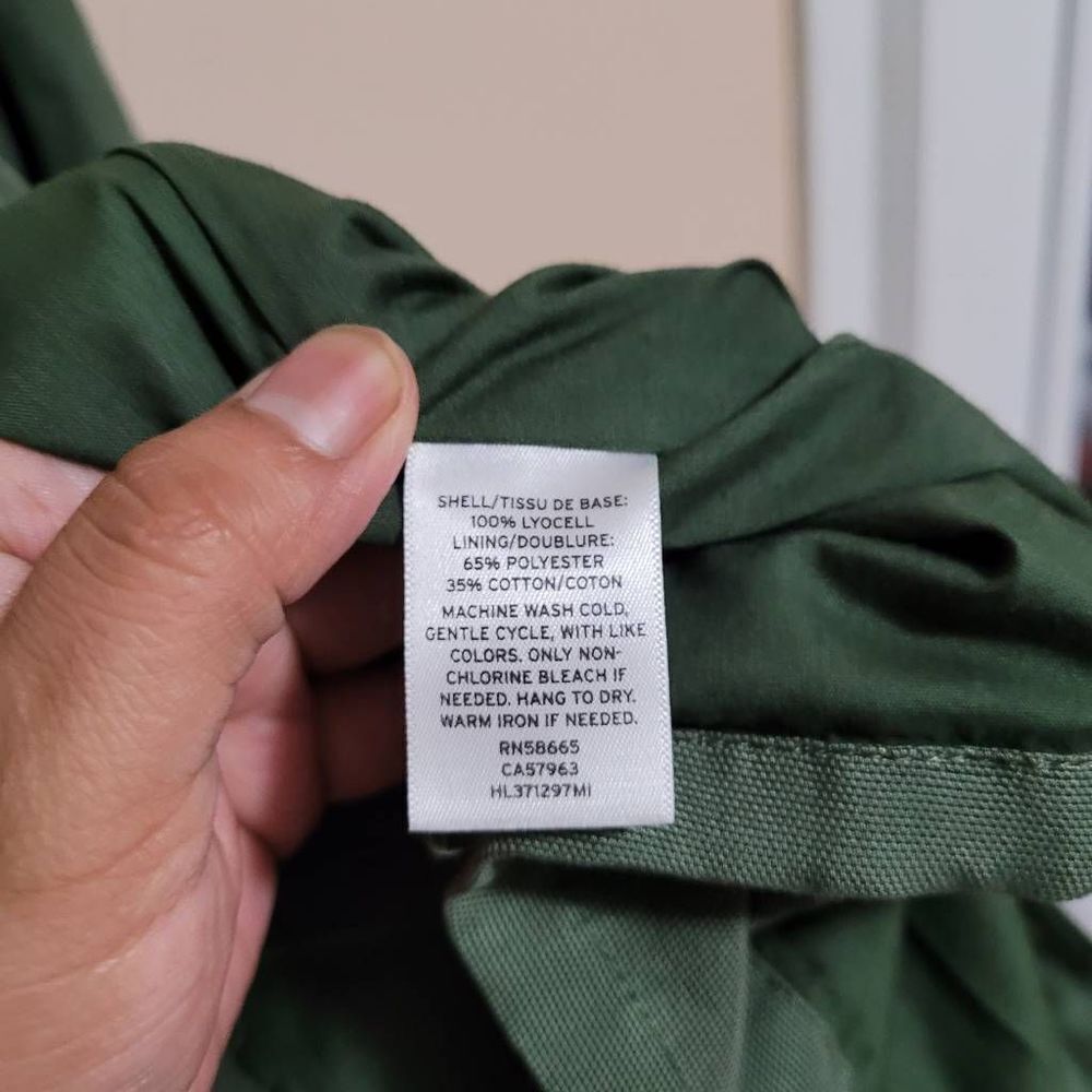 Hinge Green Utility Ruffle Jacket Size Xs. - image 7